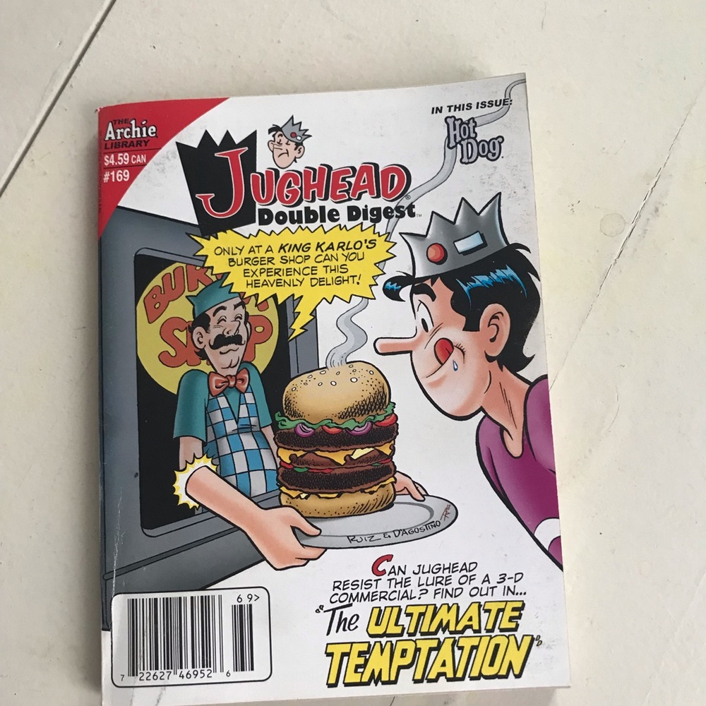 Jughead Double Digest Comic Book #169— White & Multicolor Cover